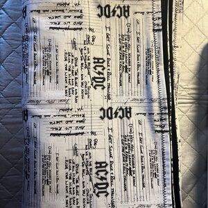 AC/DC Black and White Lap Blanket